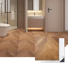 Art3d 941197840984 12ftftx12ftft Herringbone Peel And Stick Vinyl Floor Tiles 30-pack