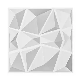 A10038def Art3d Textures 3d Wall Panels White Diamond Design Pack Of 12 Tiles 32 Sq Ft