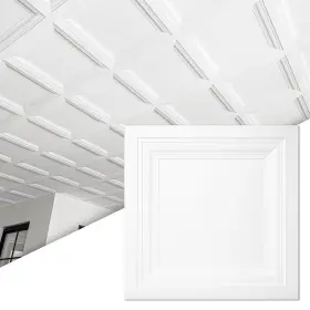 A10us915wt36usz Art3d 36pack Square Drop Ceiling Tile 2ft X In White Pvc Panel 2