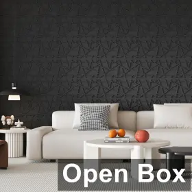 A10vc245bk100 Art3d 100 Pack 11.8 Inch X11.8 Decorative 3d Wall Panels 97 Sq.ft. Black