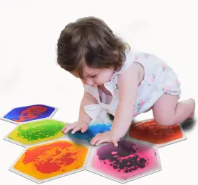 6-tile Art3d A11266 Hexagon 6 Pcs - 11.8 Inch X11.8 Multicolored-hexagon 1