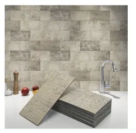 A16532p102 Art3d 102-piece Peel And Stick Wall Tiles - 3x6 Subway Stone Beige Color