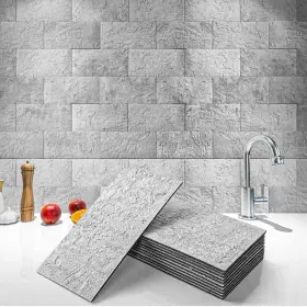 A16535p102 Art3d 102-piece Peel And Stick Wall Tiles - 3x6 Subway Stone Beige Color A16535p102 Art3d 102-piece Peel And Stick Wall Tiles - 3x6 Subway Stone Beige Color