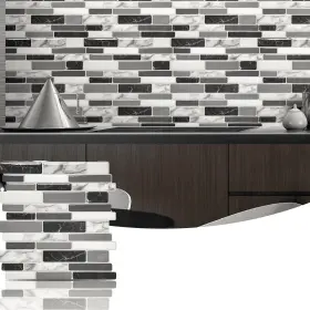 A17042p10w Art3d Stick Kitchen Backsplash Tiles Self Adhesive Tile 10 Pieces Peel