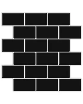A17704 Art3d Black Peel And Stick Subway Tiles 12x12 Backsplash 10 A17704 Art3d Black Peel And Stick Subway Tiles 12x12 Backsplash 10