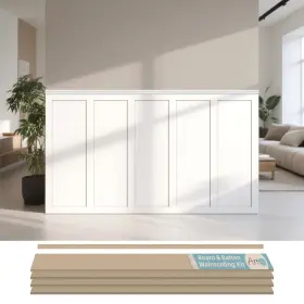 A20gu331mf10us Art3d Premade Board And Batten Paintable Wainscoting Kit Mdf Accent Wall Panel For Ki A20gu331mf10us Art3d Premade Board And Batten Paintable Wainscoting Kit Mdf Accent Wall Panel For Ki