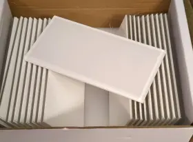 Wa16321-32 Art3d White 3 Inch X 6 Peel And Stick Glass Tiles For Kitchen Backsplash 20 Pack