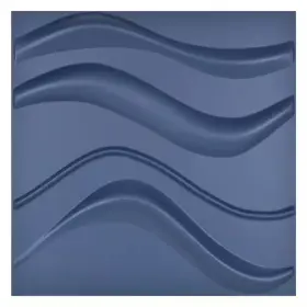 Art3dwallpanels 726084916609 Navy Blue Waver Decorative Wall Panel 3d Tiles 19.7 Inch X 32 Sq