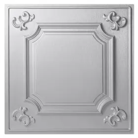 A109hd08as Art3dwallpanels Pvc Ceiling Tile 2ft X Water Resistant Square Silver Finish