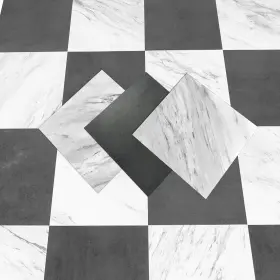 A43wp525 Art3dwallpanels Peel And Stick Floor Tiles 30-pack 12x12 Inch Waterproof Vinyl Marble Pattern