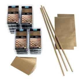 Aspect 764890102755 Peel And Stick Backsplash 3in X 6in Brushed Champagne Champagne/s
