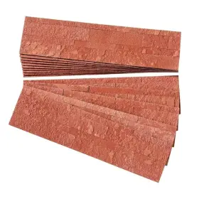 Aspect 764890123071 Peel And Stick Stone Overlay Kitchen Backsplash - Autumn Sandstone 15 Sq