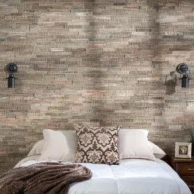 Aspect 764890124627 Peel N Stick Wood 6.5 Inch X 24 Tile 5 Pack - Petrified Brown 6