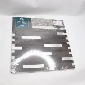 Ac001 Aspect Peel And Stick Backsplash Metal Composite Oyster 11.75 Inch X 12