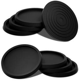 Aszune 774388982806 Furniture Coasters Non-slip Bed Leg Pads Round Rubber Anti Sliding Caster Cup