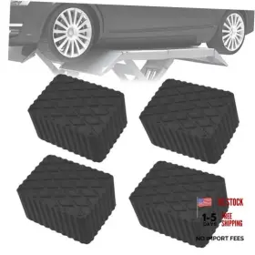 Qjd006 Atztnuo 4 Pack Solid Rubber Auto Lift Pads 3000lb Heavy-duty Jack Stand Anti-slip