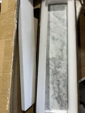 Sut22cw-ss Avanity New Sidesplash 21 Inch 4 Tall Marble Italian Carrara White 1 Piece