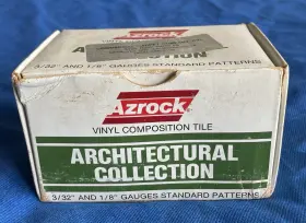 Sam-37 Azrock Industries 31 Architectural Coll Vinyl Composition Tile 3 Inch X Sample Set Stone