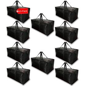 Bag-that 860000826853 Bag-that 10 - Pack Heavy Duty Large Moving With Strong Zipper And Comfor