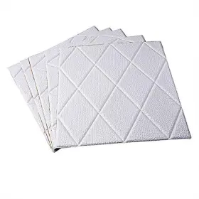 Balsa Circle 068649609249 Balsacircle 10 White 24 Self Adhesive Crisscross Foam Wall Panels Backdrop Par