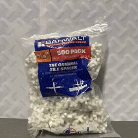 Barwalt 035965331036 3/16 In Rubber X Shaped Tile Spacer And Leveling System 500 Pack