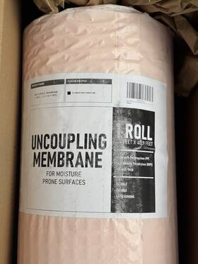 Bb Care X0045z9ol3 150 Sq Ft Uncoupling Membrane 1/8 Inch Tile Underlayment Roll Open Box New
