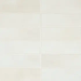 Bedrosians 689195816254 Celine 2 Inch X 6 Matte Porcelain Floor And Wall Tile White 66-pack