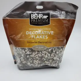 Behr 082474950036 Premium Interior/ Exterior Decorative Flakes Floor F-55 Tan Blend 1 Lb Bag