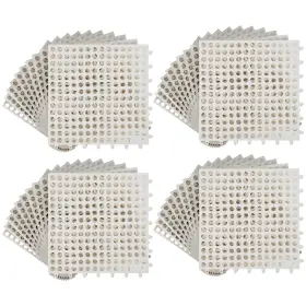 V133982-2 Bestivep 12in X12in Interlocking Floor Mats Tiles Tpe White/green 50 Packs