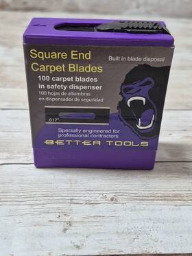 Better Tools 20102n Square Carpet Knife Blades 100 Per Box