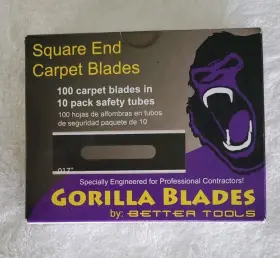 20102t Better Tools Gorilla Blades Square End Carpet 100 Pack In 10 Tubes