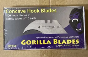 20304 Better Tools Lvt Blade 2 Notch German Concave Hook 100 Blades 20304 Better Tools Lvt Blade 2 Notch German Concave Hook 100 Blades