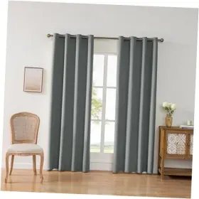 Binfeishijia 797442148253 Blackout Curtains Used For Heat Insulation 52 Inch W X 54 L Pack Of 2 Iron-grey