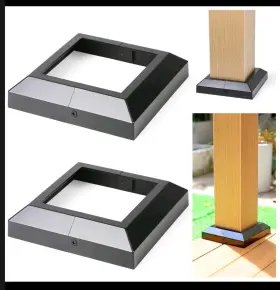 Wppc-5.5-b2 Bitals 2 Pcs 6x6 Actual 5.5 Inch X5.5 Aluminum Deck Post Base Cover For Railings