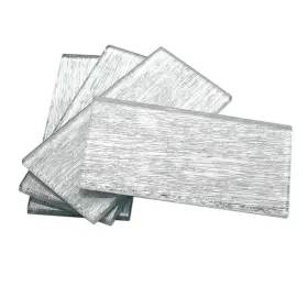 Gt3x6v2 Blujellyfish Silver White Glass Tile 3x6 For Kitchen Backsplash Accent Wall B