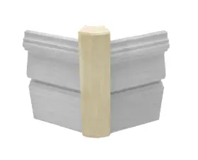 Bonneville Manufacturing 783584162520 45 Degree Poplar Outside Radius Corner Base Block 3/4 X 1 3/16 6 Po