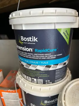 20850529 Bostik Dimension Rapidcure Pre-mixed Urethane Grout- Glass-filled - 9lbs Bucket 20850529 Bostik Dimension Rapidcure Pre-mixed Urethane Grout- Glass-filled - 9lbs Bucket