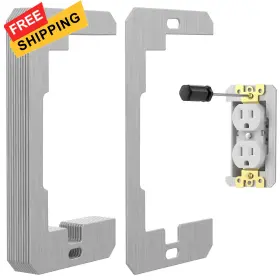 250120 Brand Showhol 10 Pcs Wall Plate Spacer Spacers For Electrical Outlets Metal Flush Fit