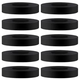 543527 Brand Sliverdew 10 Pack Round Rubber Washers Black 1-1/2 Inch Od X 1/2 Id 3/8 Thickness