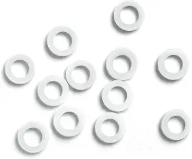 25100 Brand Uncle Mikes Sling Swivel White Spacers Pack Of 12