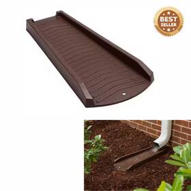Branded 3011-12 Amerimax 2 Inch H X 11 W 24 L Vinyl Splash Block Brown