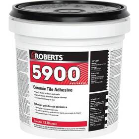 Branded 5900-1 Roberts Ceramic Tile Adhesive Flooring Installation Glue Ready To Use 1 Gallon