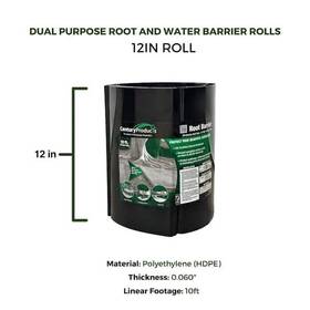 Branded Cr1210 12 Inch D X 120 L Polyethylene Dual Purpose Root And Water Barrier Rolls