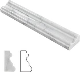 Branded Ma37-10p 10 Pcs Carrara White Marble Chair Rail Trim For Luxurious Bathroom Decor