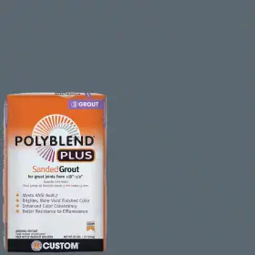 Pbpg64525 Branded Polyblend Plus #645 Steel Blue 25 Lb. Sanded Grout New Pbpg64525 Branded Polyblend Plus #645 Steel Blue 25 Lb. Sanded Grout New