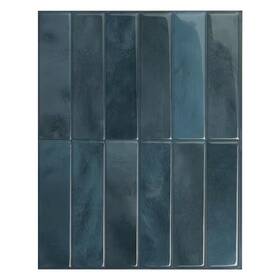 Branded Sm1228g-04-qg 11.43 X 9 Inch Morocco Agadir Blue Vinyl Peel And Stick Tile 2.84 Sq. Ft./4 Pack