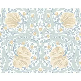 Brewster 445021977932 19.7 Inch X 0.025 Blue Nature Origin Murals Flower Circle Light Wall Mur
