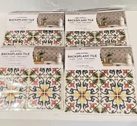 Nh2365 Brewster Tuscan Peel And Stick Backsplash Tiles Multi-color Set Of 4/ 4 Piece Ea Nh2365 Brewster Tuscan Peel And Stick Backsplash Tiles Multi-color Set Of 4/ 4 Piece Ea