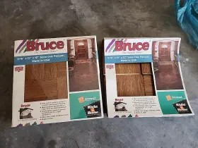 Ahs-104hd Bruce Parquet 14 Sq Ft 12x12x5/16 Mellow Smooth Solid Oak Tiles Usa