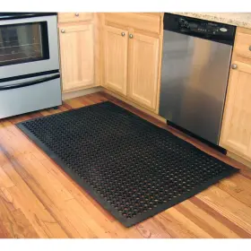 Buffalo Tools 027077601091 2 X 3 Foot Industrial Rubber Floor Mat Black N/a